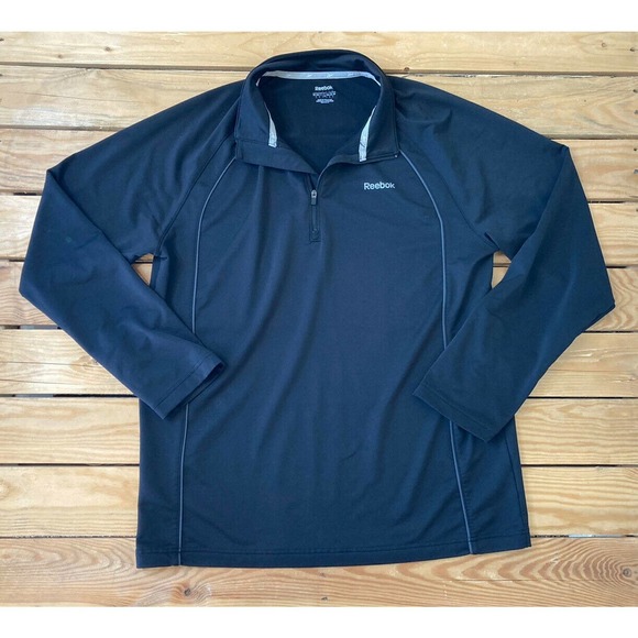 REEBOK Men’s Long Sleeve Half Zip Pullover Top M - Picture 1 of 8
